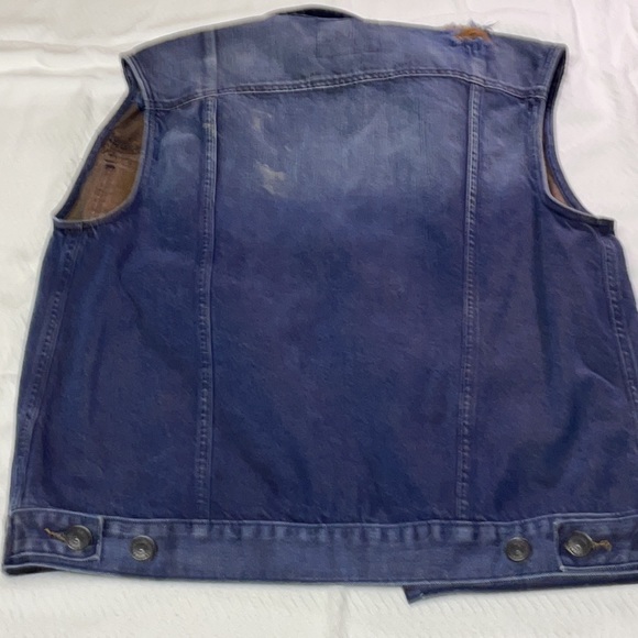True Religion Distressed Jean Vest - Picture 5 of 5